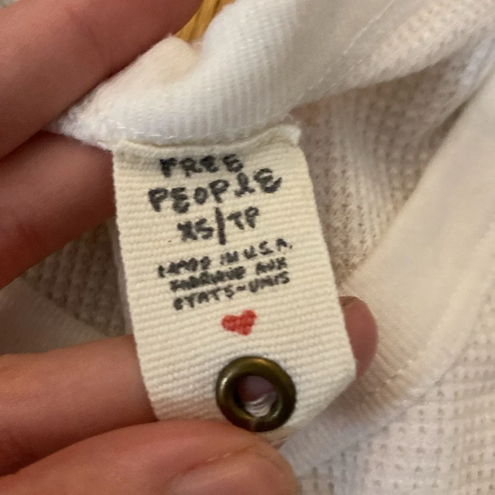 Free People Women’s White Long Sleeve Shirt Size XS